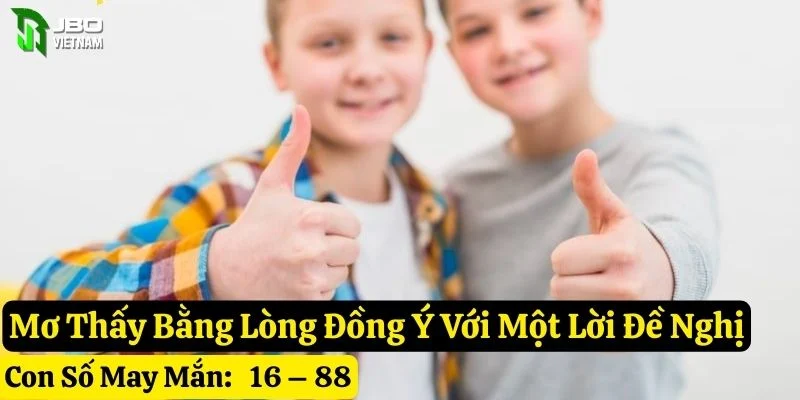 nằm mơ thấy bằng lòng đồng ý