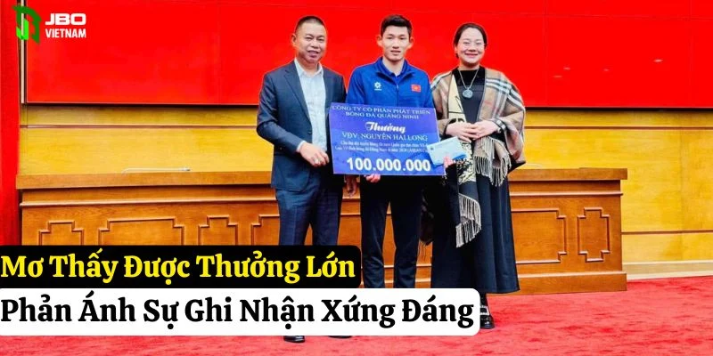 nằm mơ thấy được thưởng